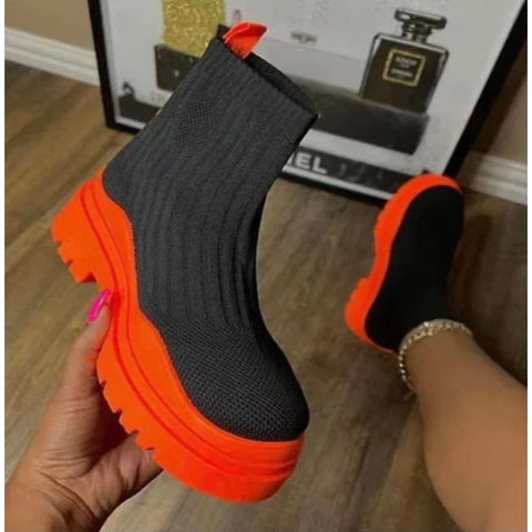 Platform Sock Boot